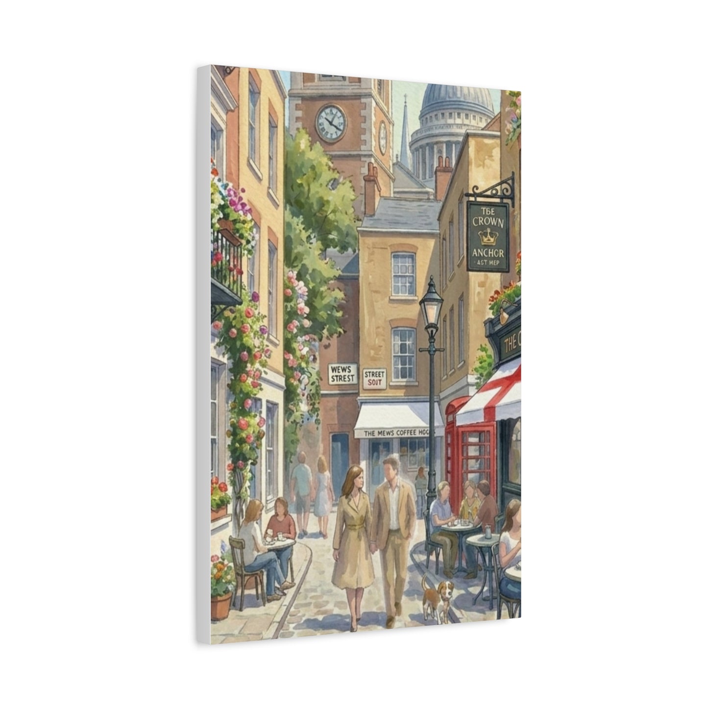 London Town Street | United Kingdom of Great Britain Canvas Print