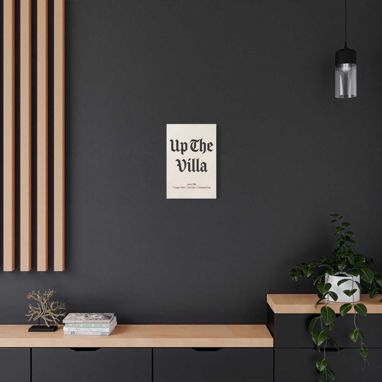 Aston Villa 'Up The Villa' Match Day Canvas Print