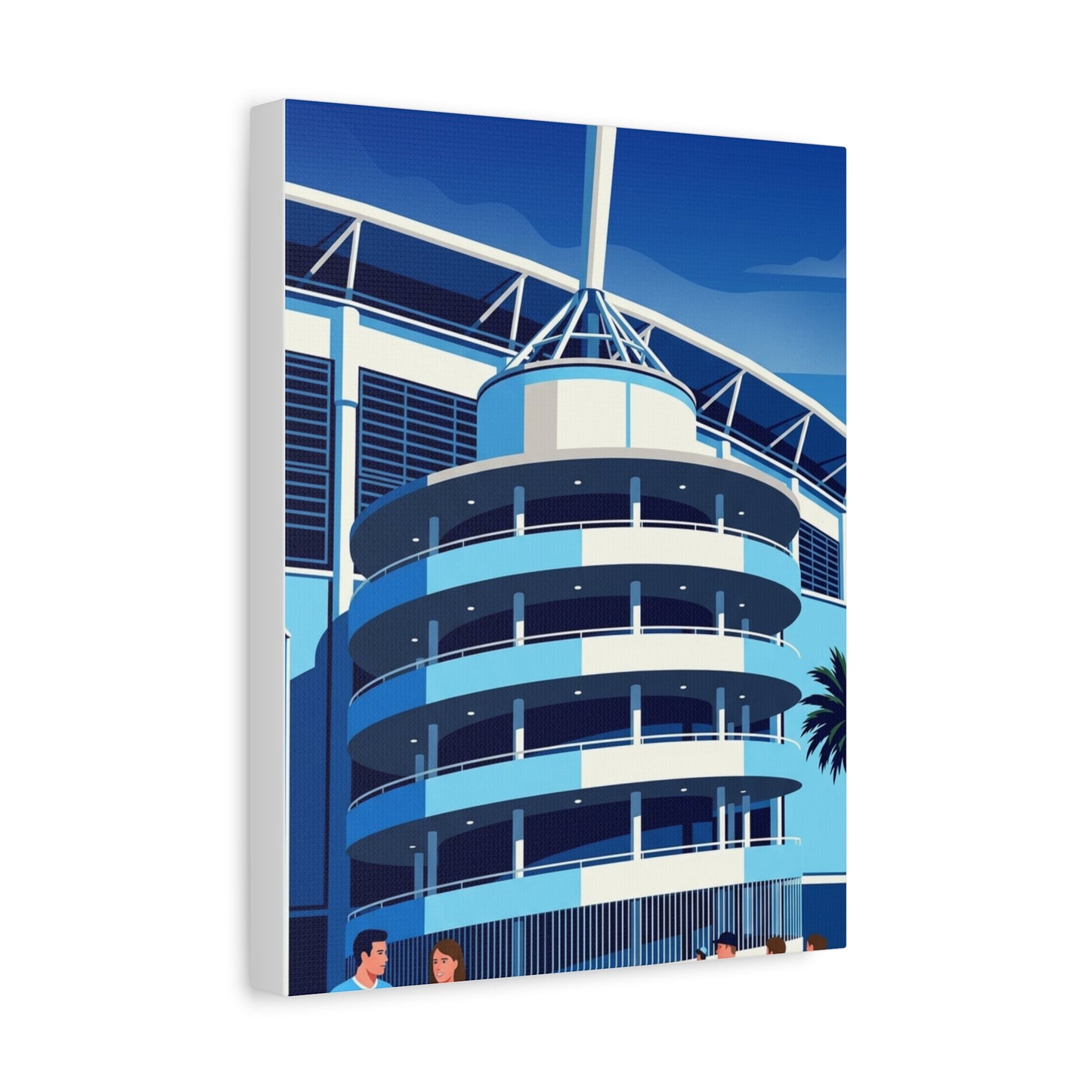 Etihad Stadium Manchester Entrance | Manchester City Stadium Canvas Print