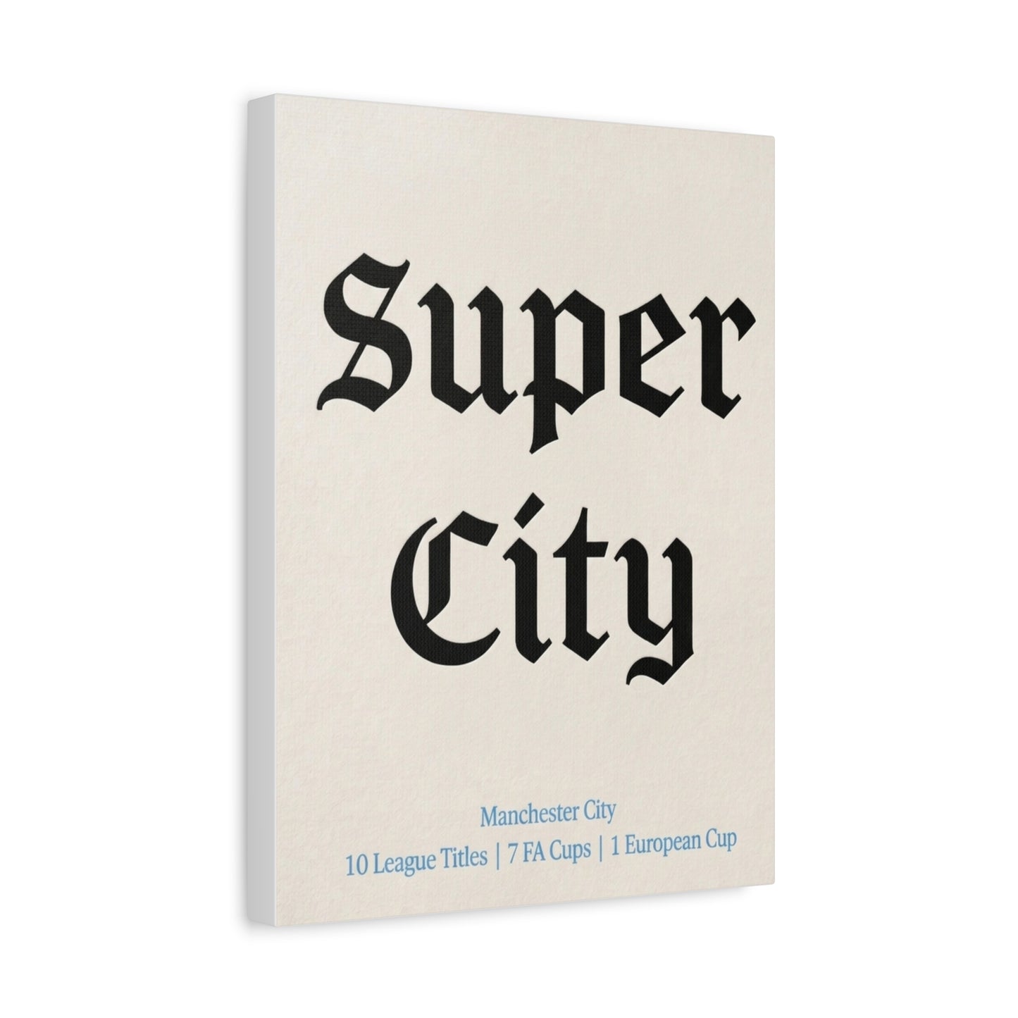 Manchester City 'Super City' Match Day Canvas Print