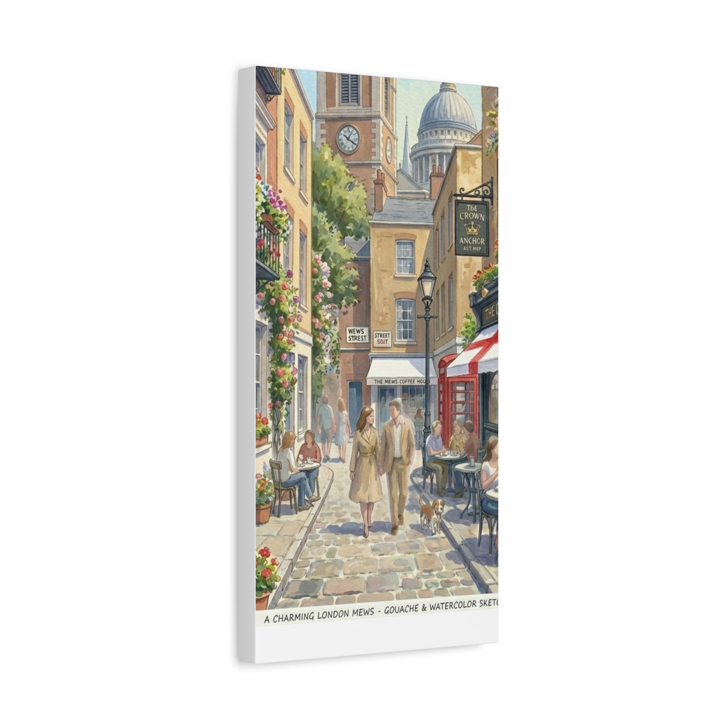 London Town Street | United Kingdom of Great Britain Canvas Print