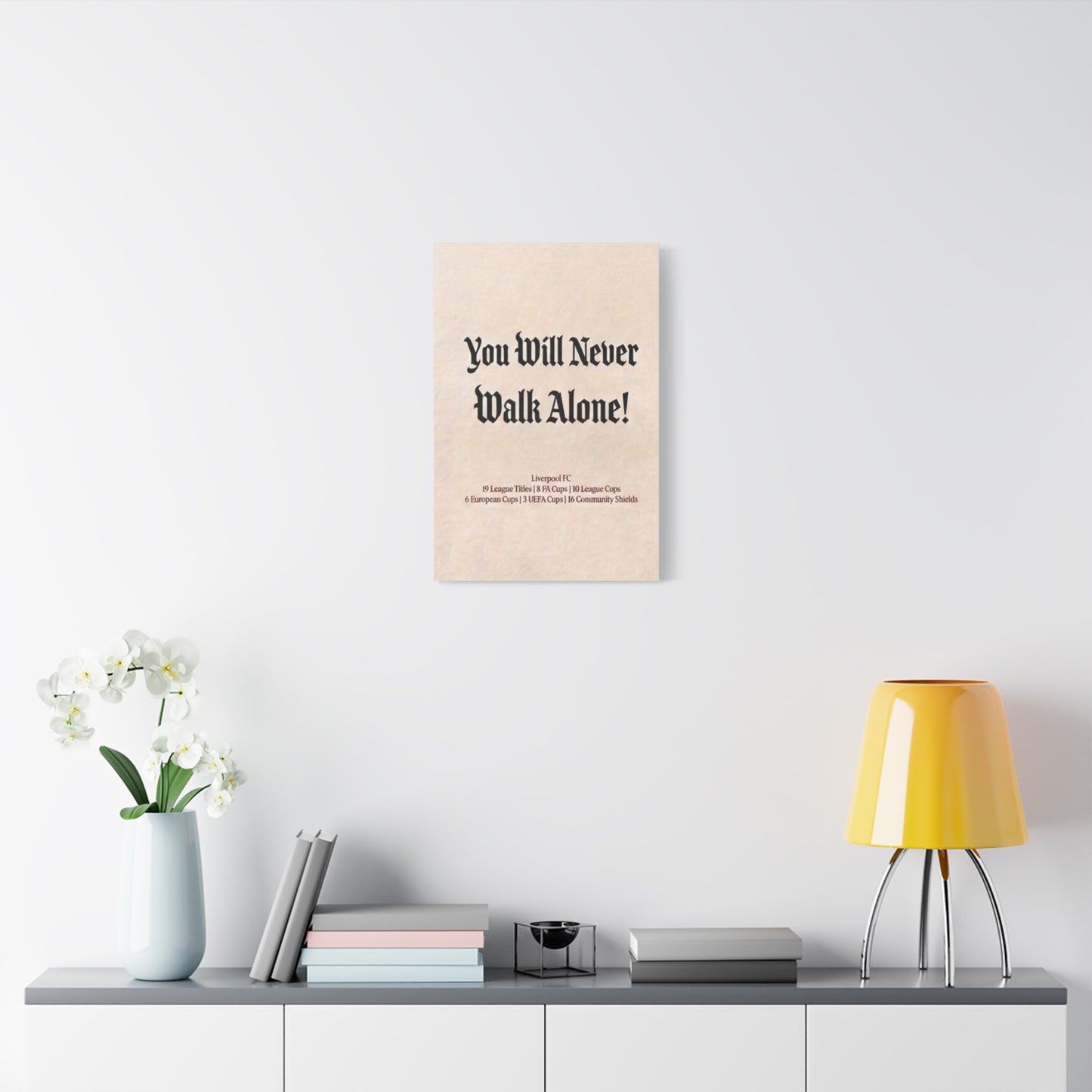 Liverpool 'You Will Never Walk Alone' Match Day Canvas Print