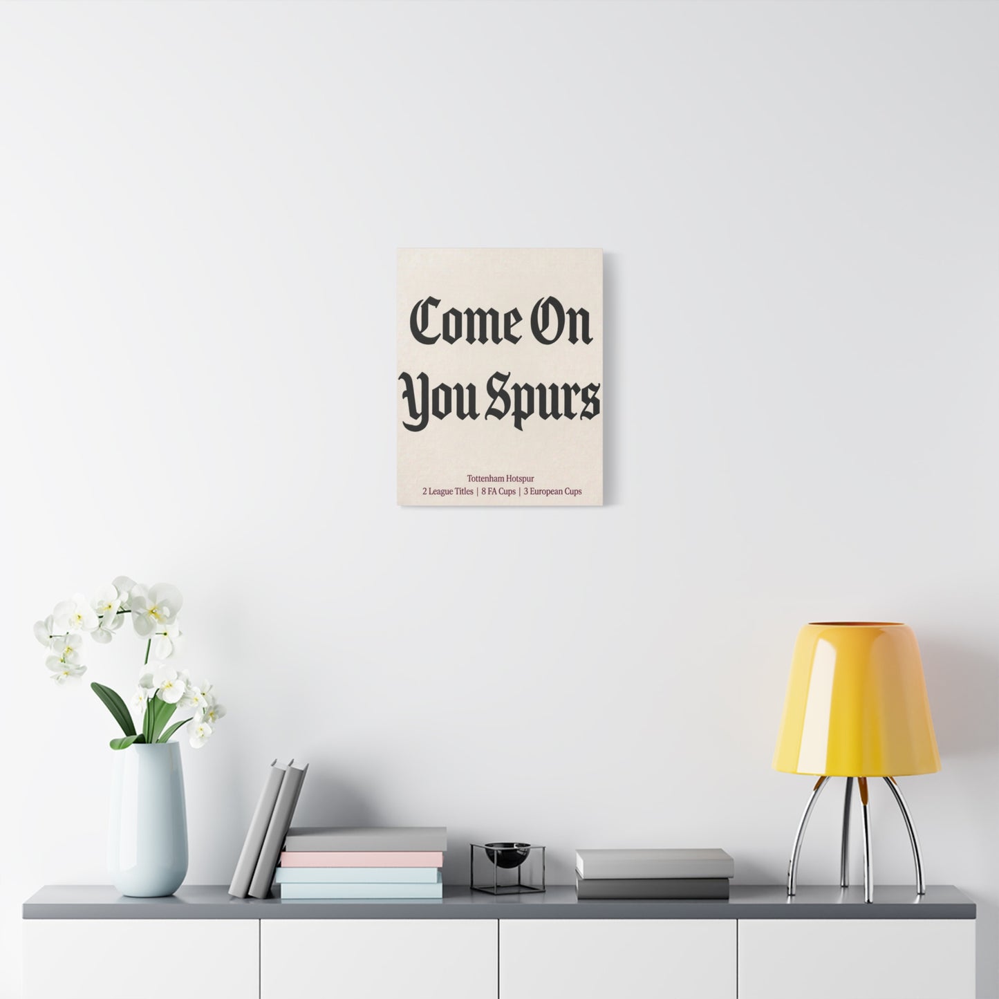 Tottenham Hotspur 'Come On You Spurs' Match Day Canvas Print