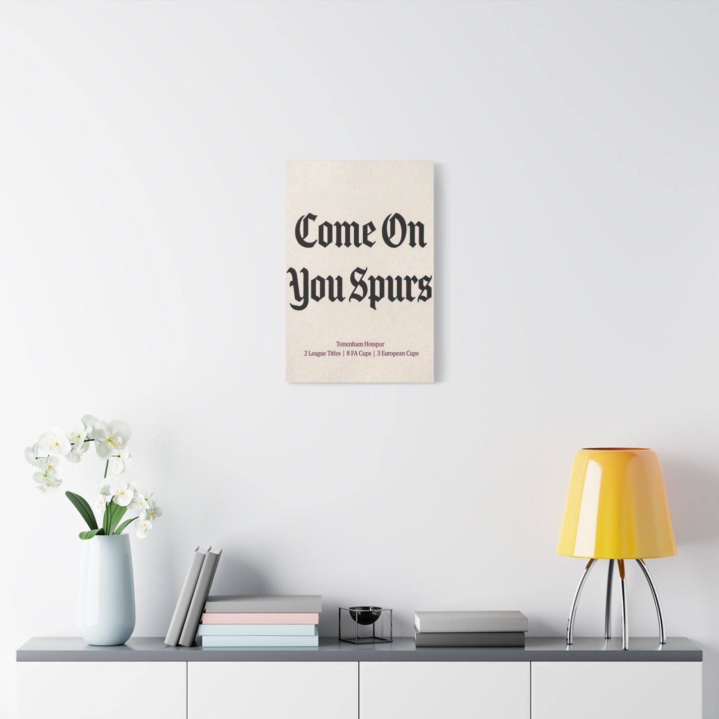 Tottenham Hotspur 'Come On You Spurs' Match Day Canvas Print
