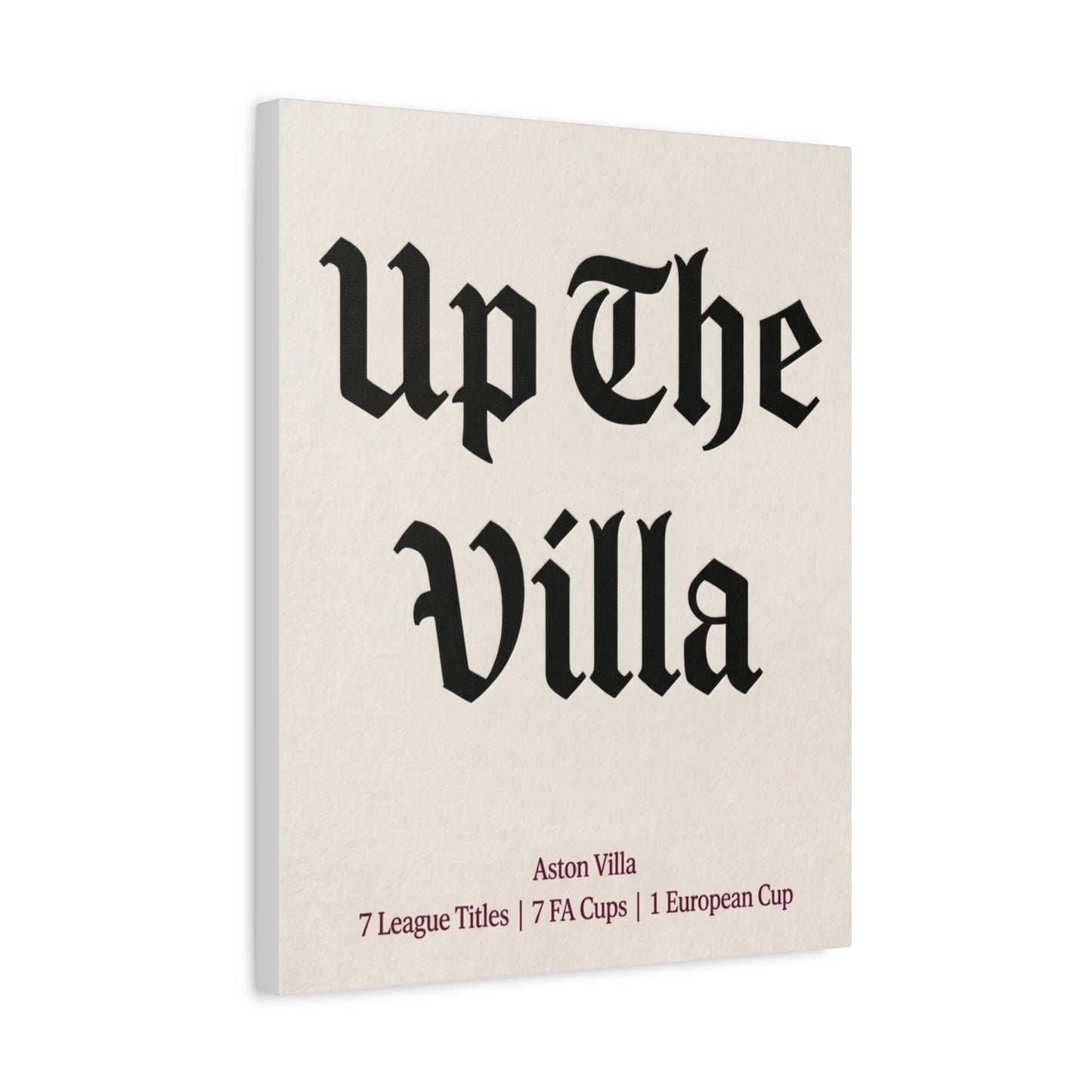 Aston Villa 'Up The Villa' Match Day Canvas Print