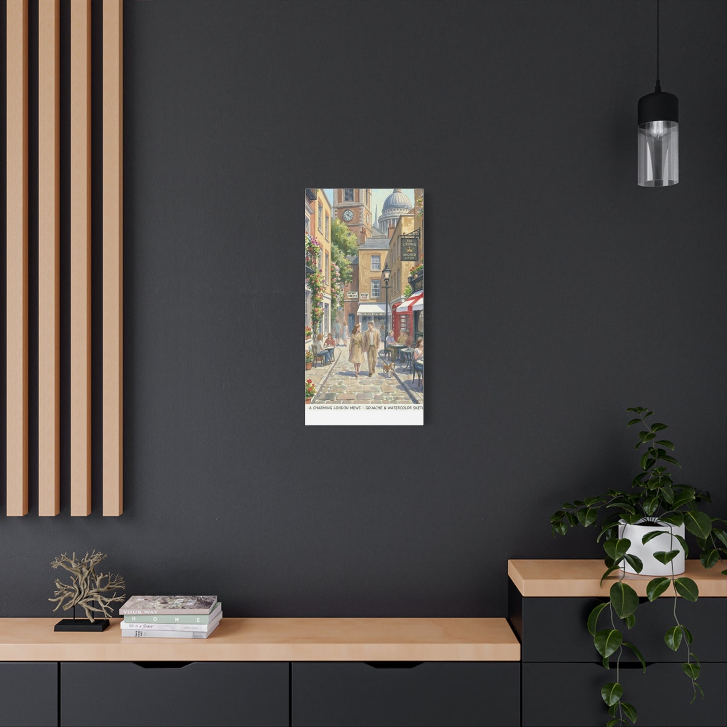 London Town Street | United Kingdom of Great Britain Canvas Print