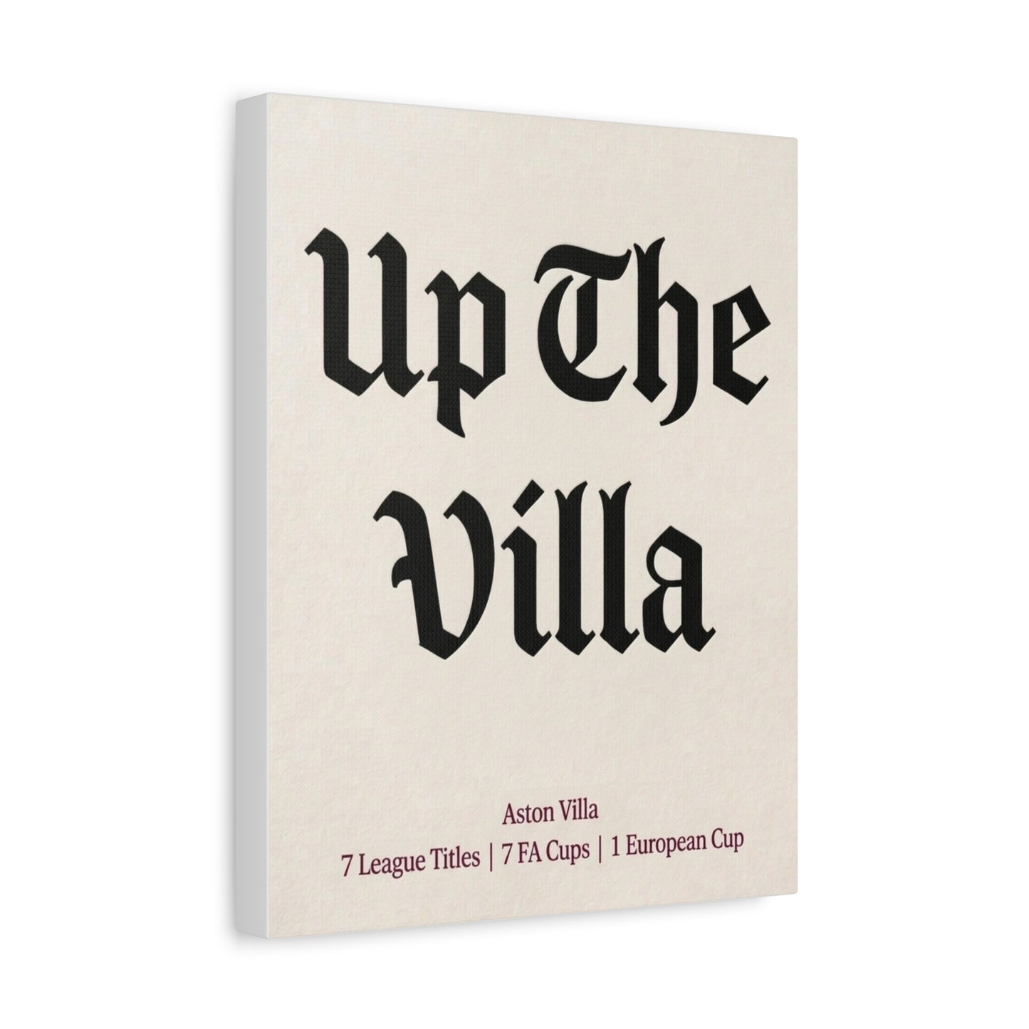 Aston Villa 'Up The Villa' Match Day Canvas Print
