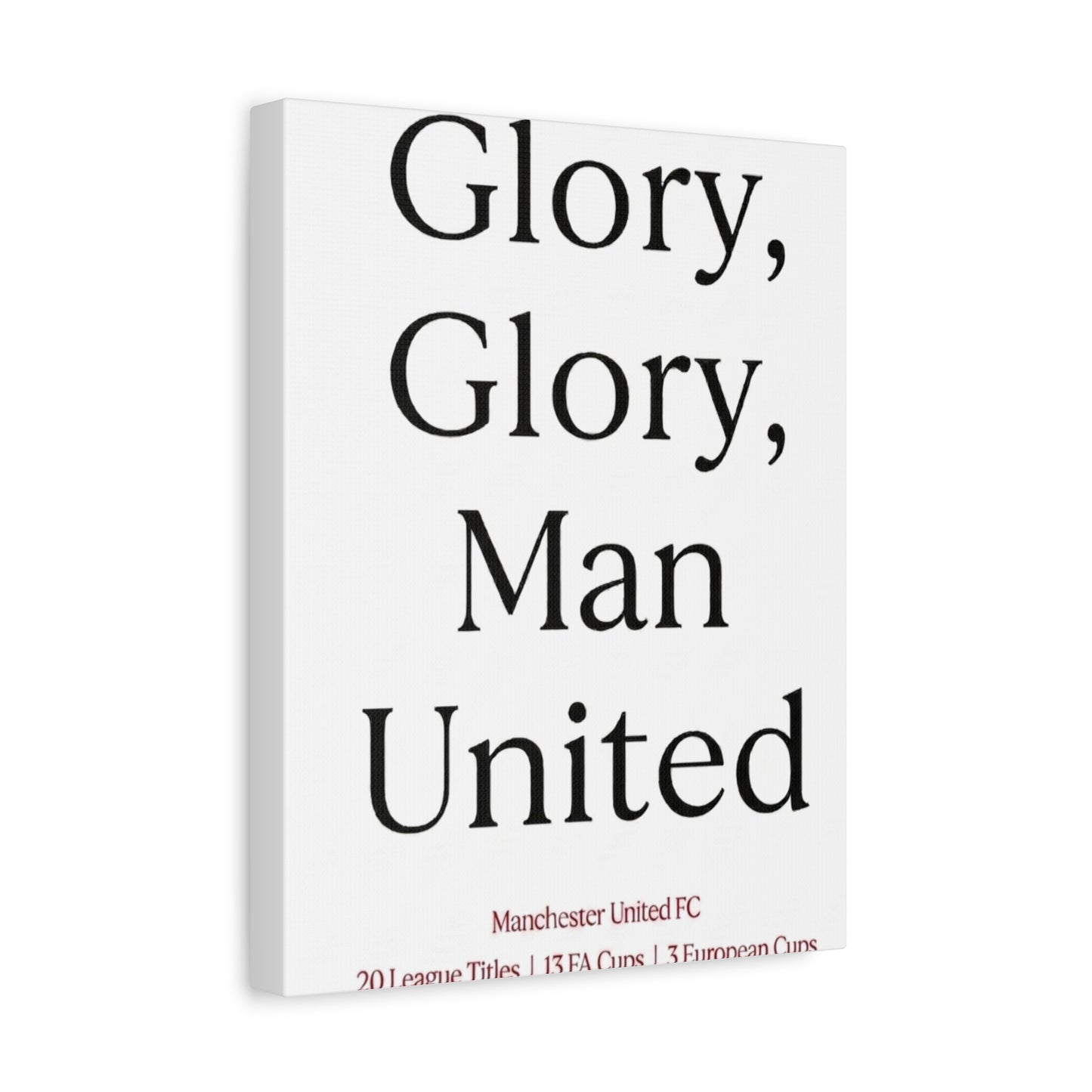 Manchester United 'Glory Glory' Match Day Canvas Print