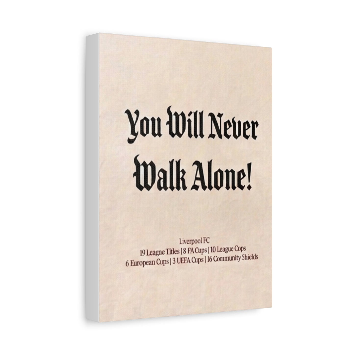 Liverpool 'You Will Never Walk Alone' Match Day Canvas Print