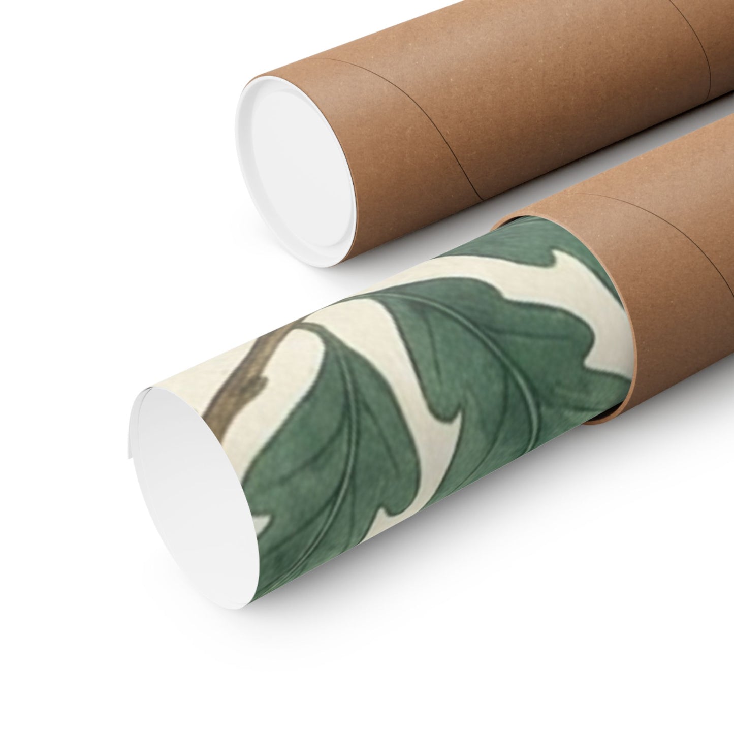 Botanical Oak & Acorns Watercolor Matte Vertical Poster