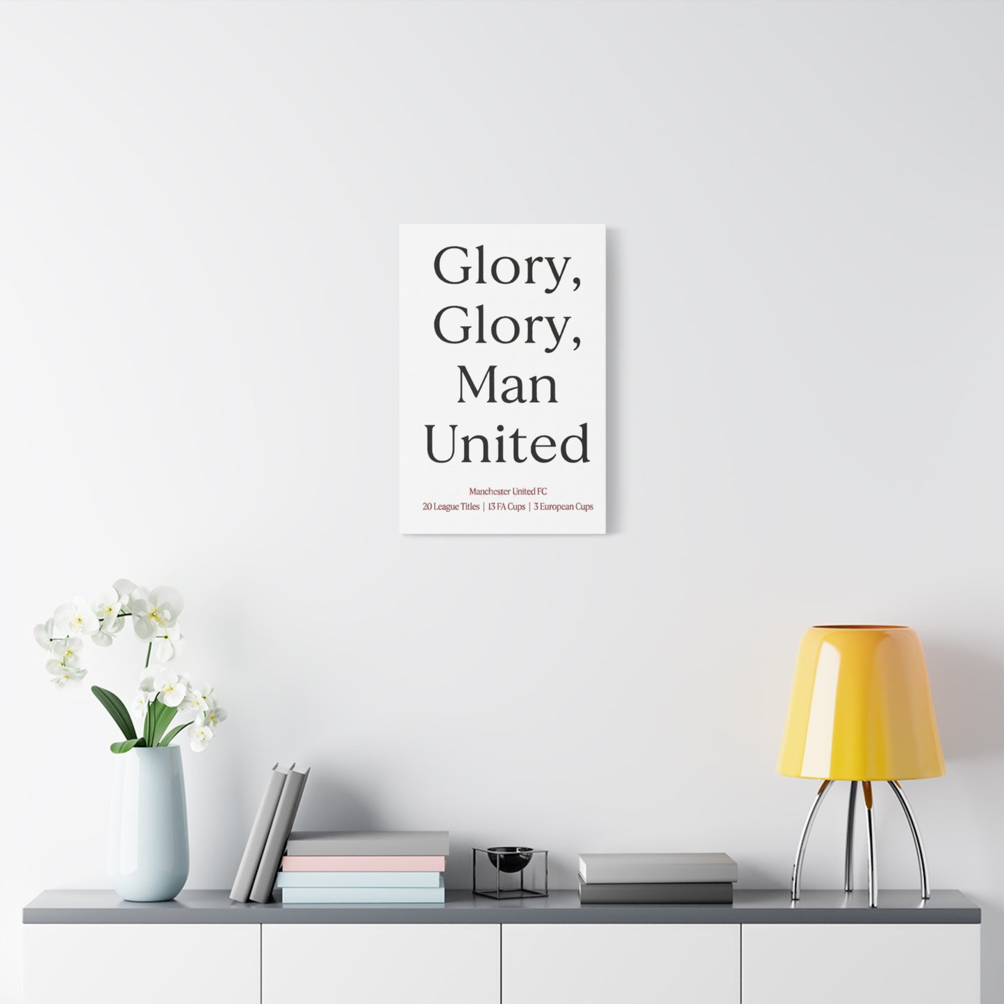 Manchester United 'Glory Glory' Match Day Canvas Print