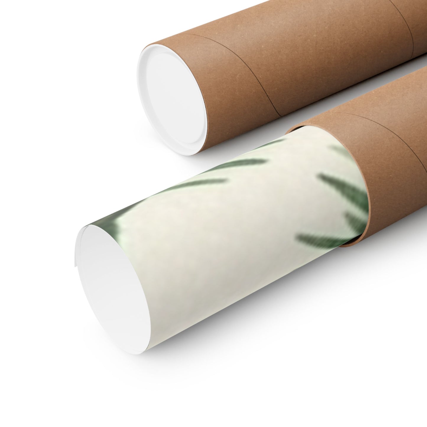 Botanical Pine Frongs Watercolor Matte Vertical Poster
