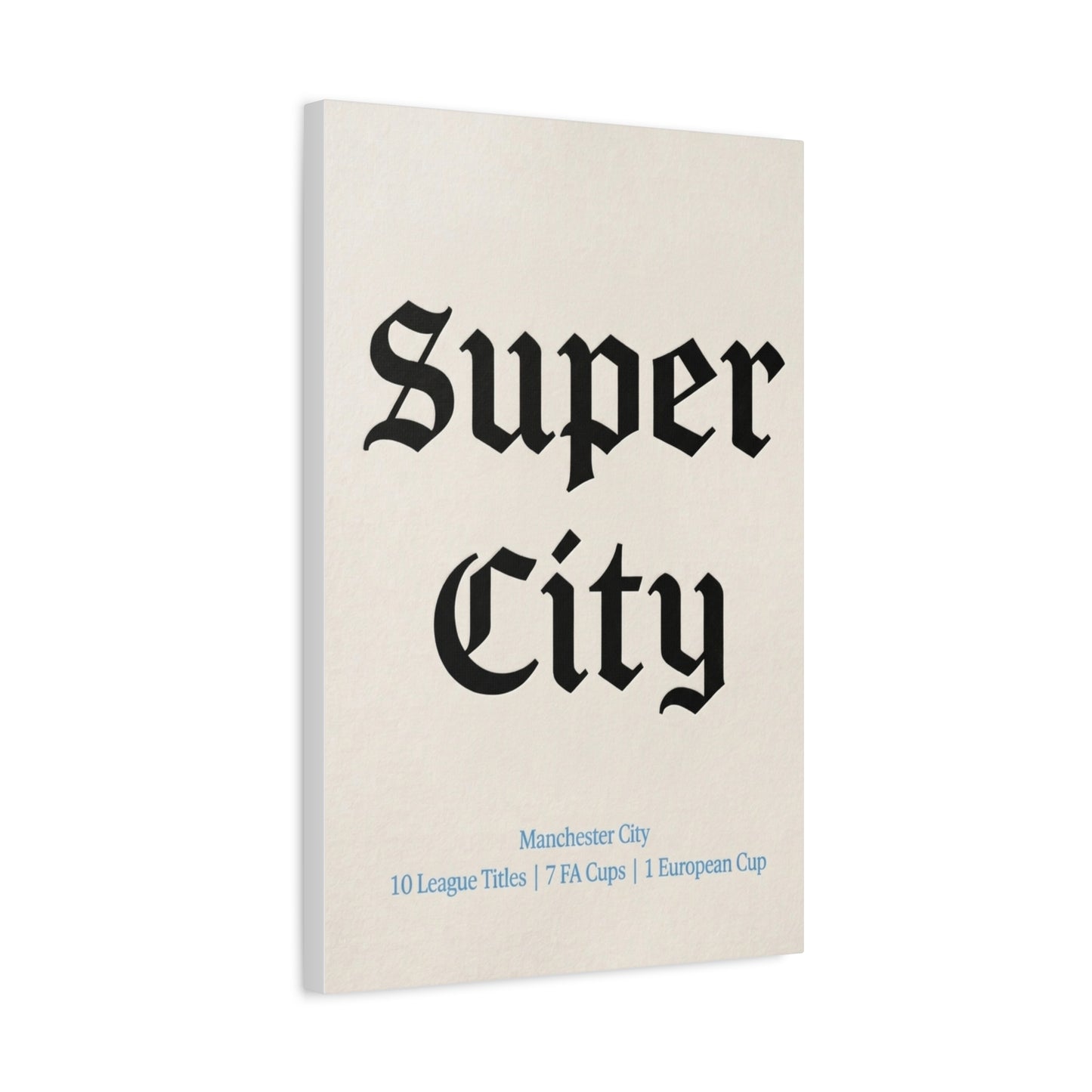 Manchester City 'Super City' Match Day Canvas Print