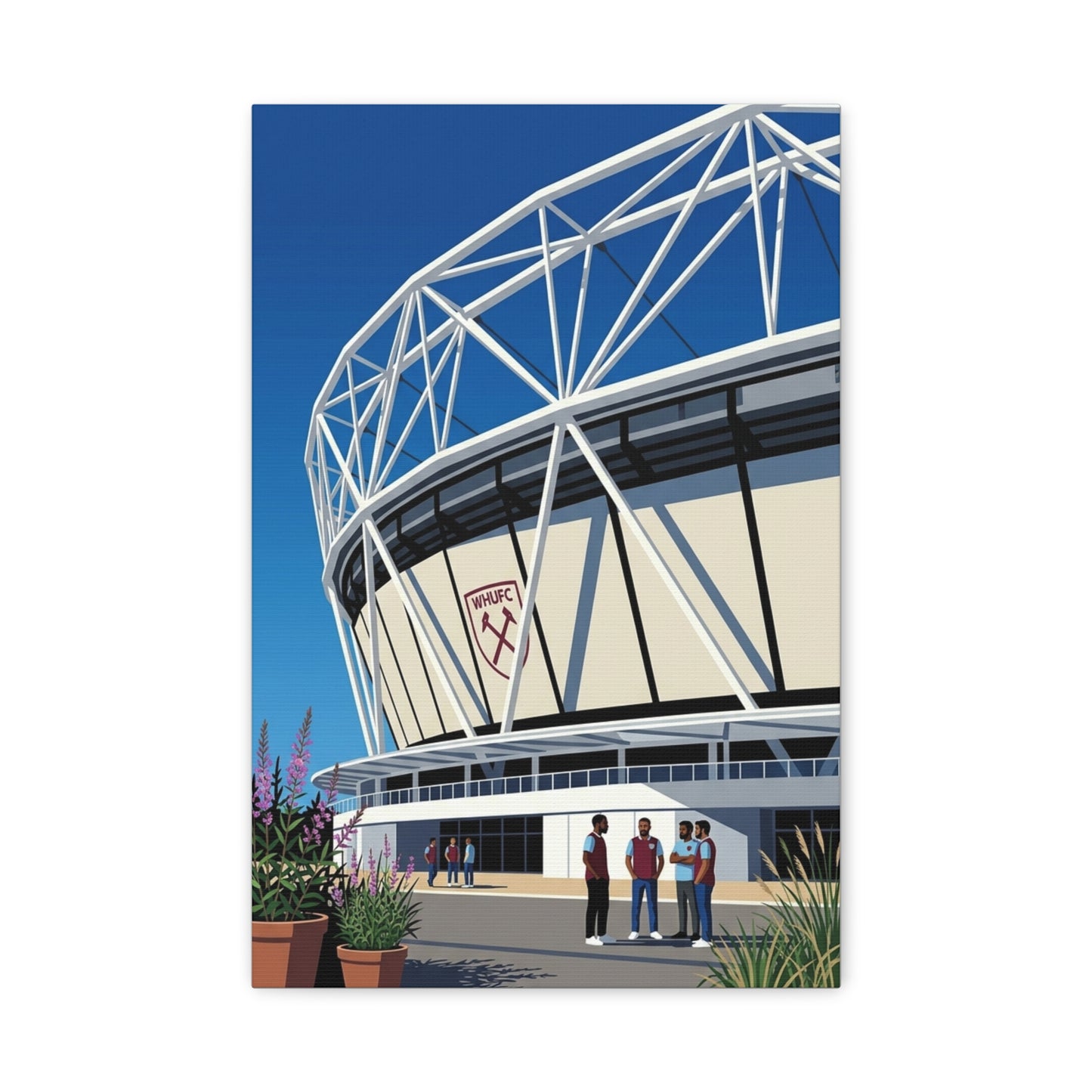 West Ham United Stadium Entrance | West Ham Football Club Canvas Print