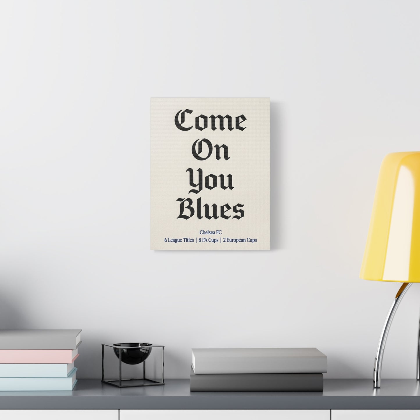 Chelsea FC 'Come On You Blues' Match Day Canvas Print