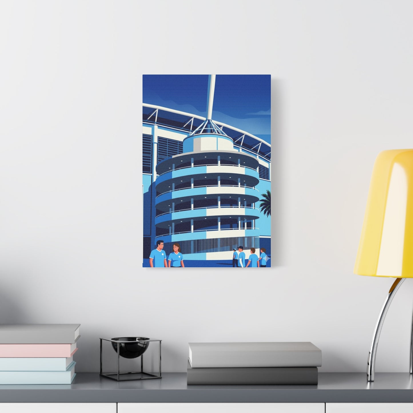 Etihad Stadium Manchester Entrance | Manchester City Stadium Canvas Print