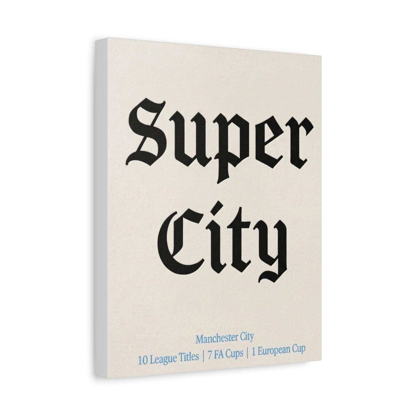 Manchester City 'Super City' Match Day Canvas Print