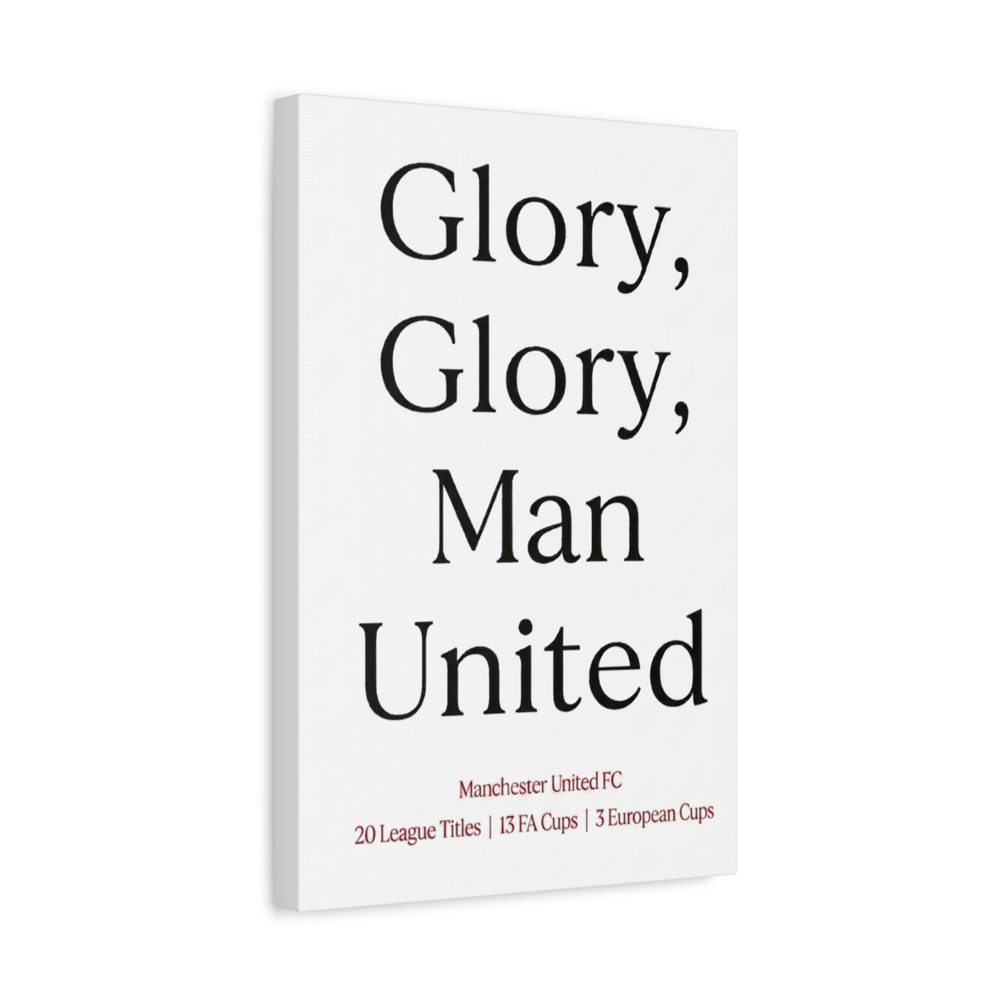 Manchester United 'Glory Glory' Match Day Canvas Print