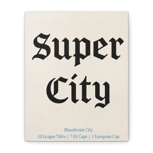 Manchester City 'Super City' Match Day Canvas Print