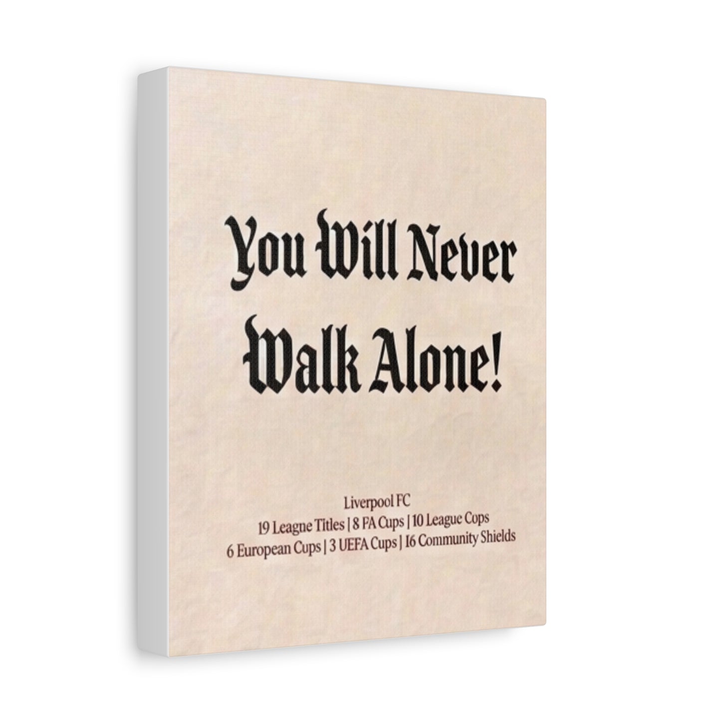 Liverpool 'You Will Never Walk Alone' Match Day Canvas Print