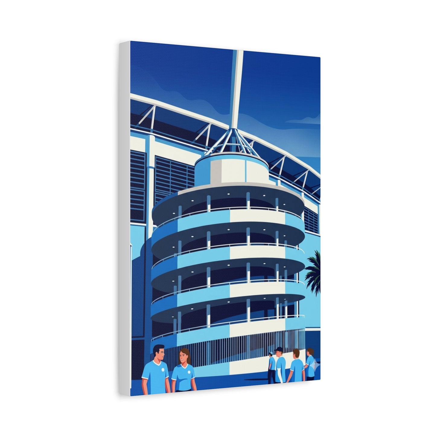 Etihad Stadium Manchester Entrance | Manchester City Stadium Canvas Print
