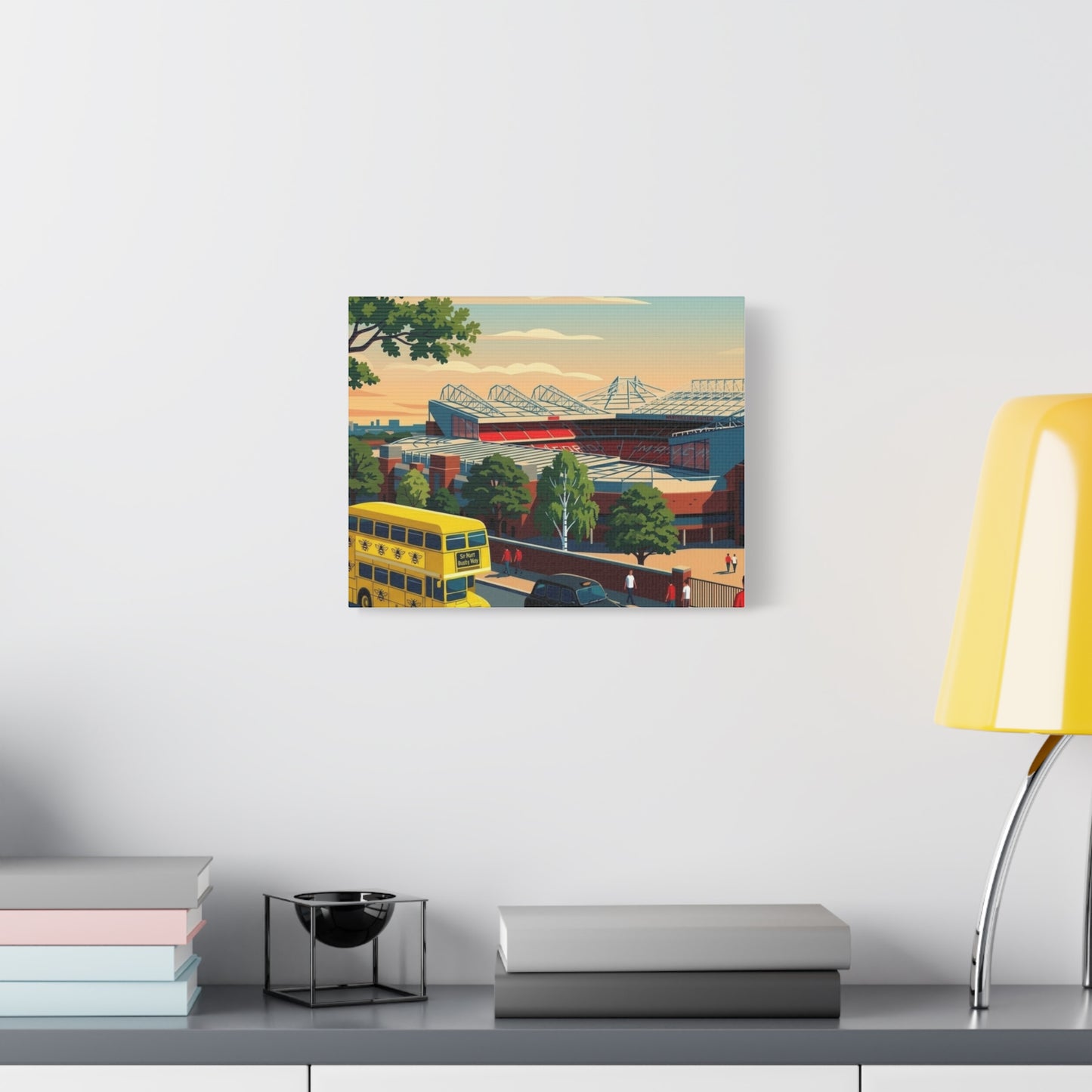 Old Trafford 'Theatre of Dreams' Canvas Print - Matte Stretched Stadium Wall Art