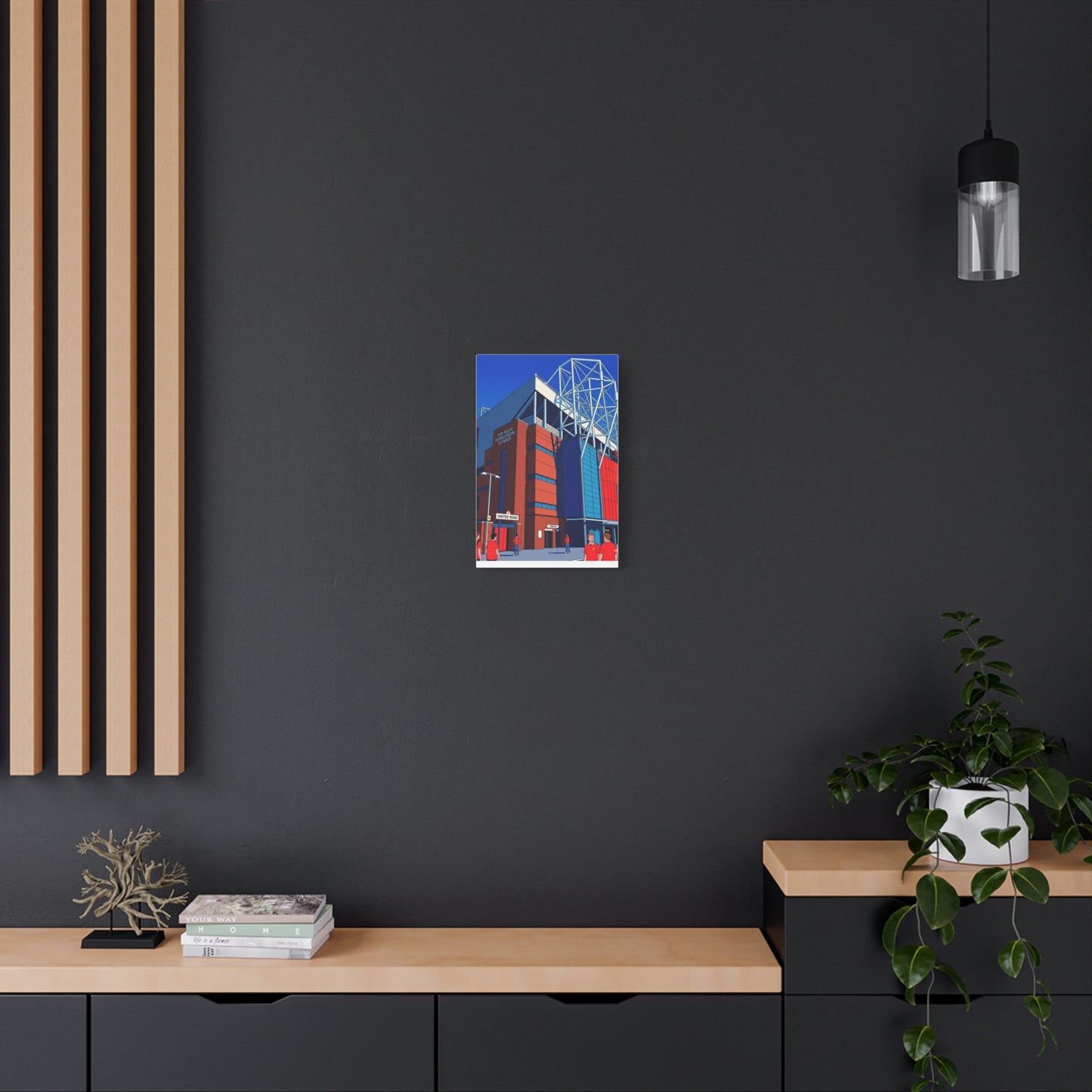 Old Trafford Stadium Sir Alex Ferguson Manchester Entrance | Manchester United Stadium Football Canvas Print