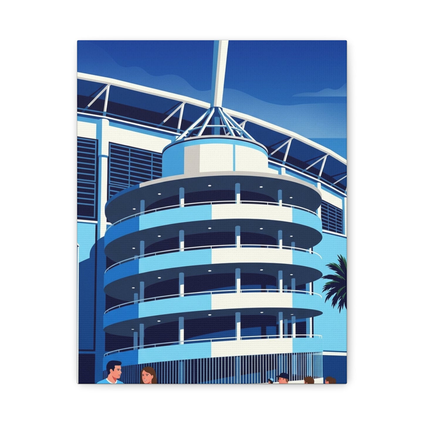 Etihad Stadium Manchester Entrance | Manchester City Stadium Canvas Print