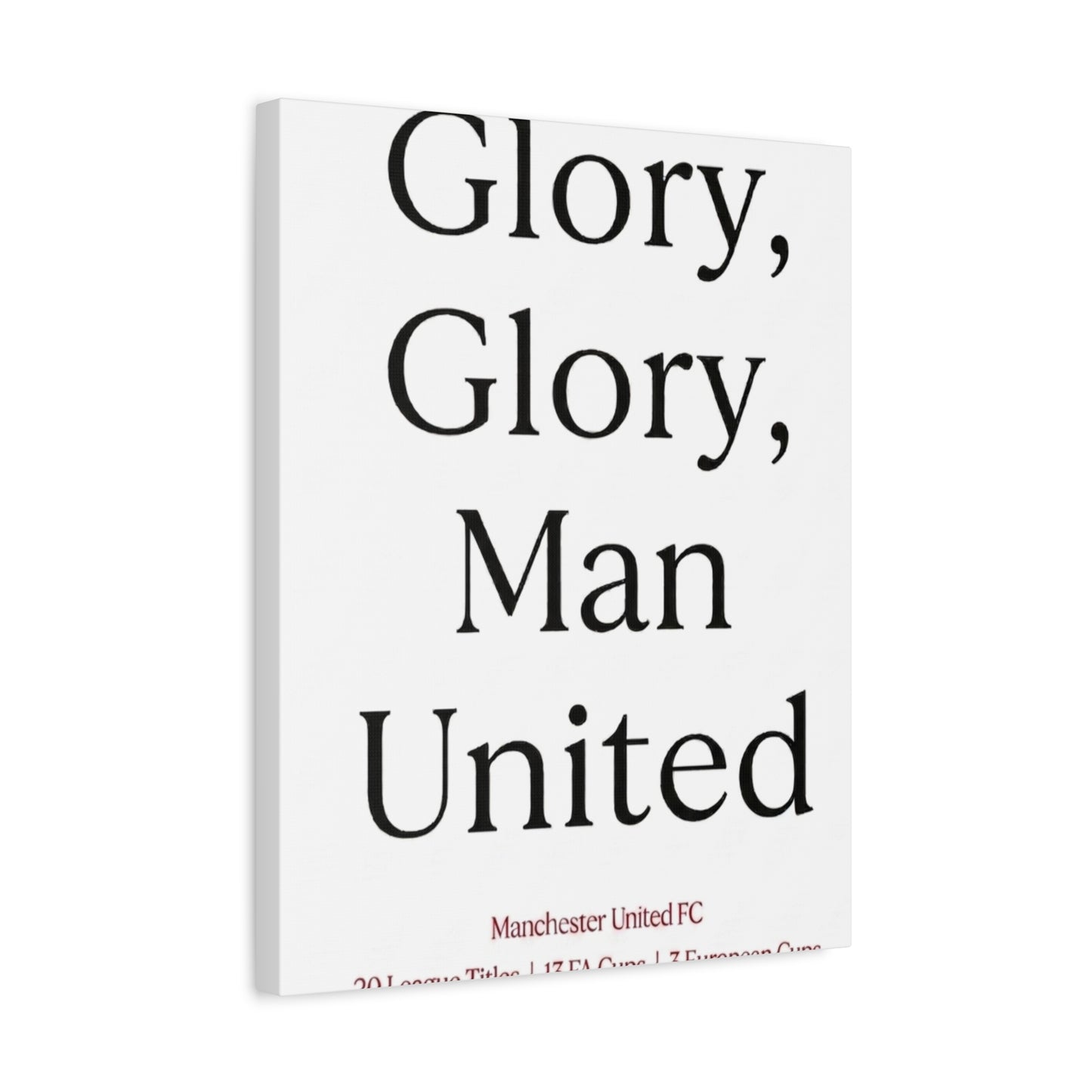 Manchester United 'Glory Glory' Match Day Canvas Print
