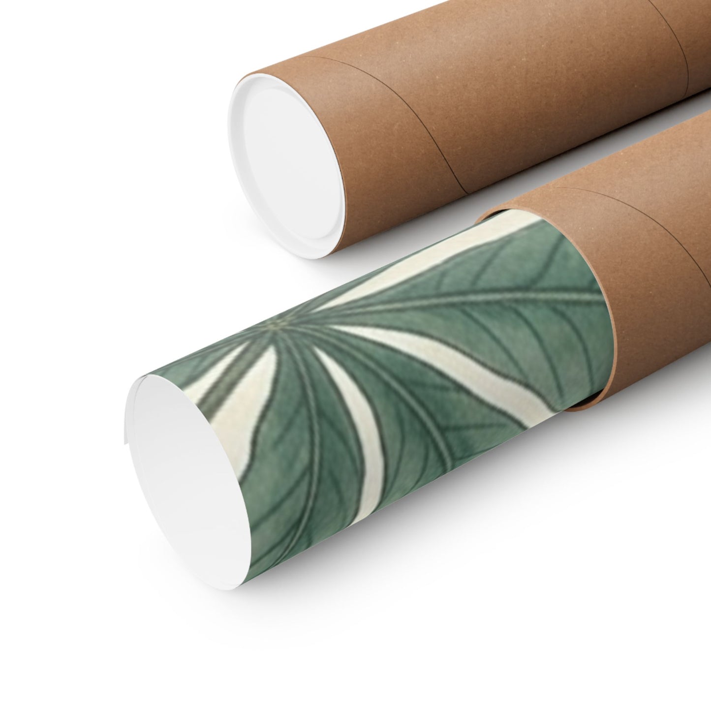 Botanical Conker Watercolor Matte Vertical Poster