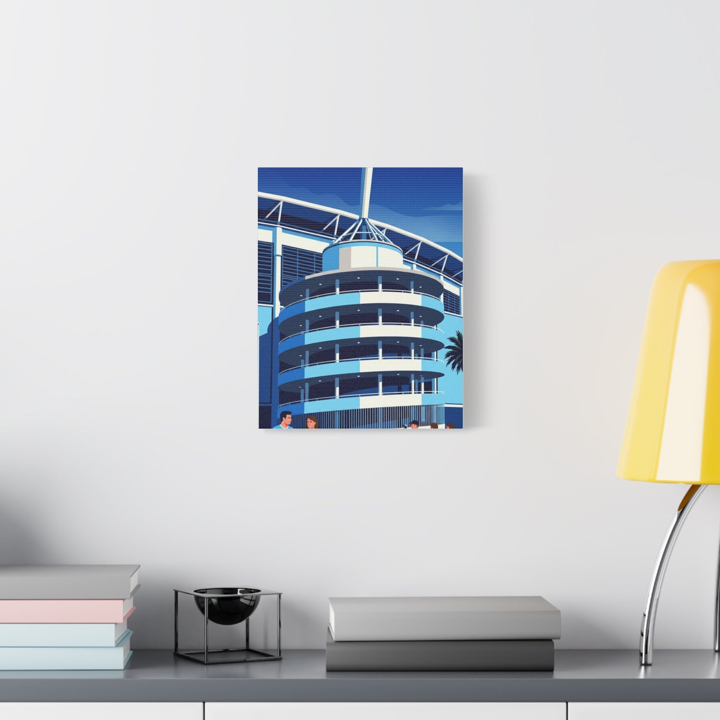 Etihad Stadium Manchester Entrance | Manchester City Stadium Canvas Print