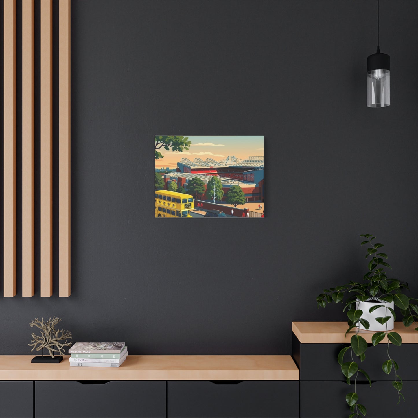 Old Trafford 'Theatre of Dreams' Canvas Print - Matte Stretched Stadium Wall Art