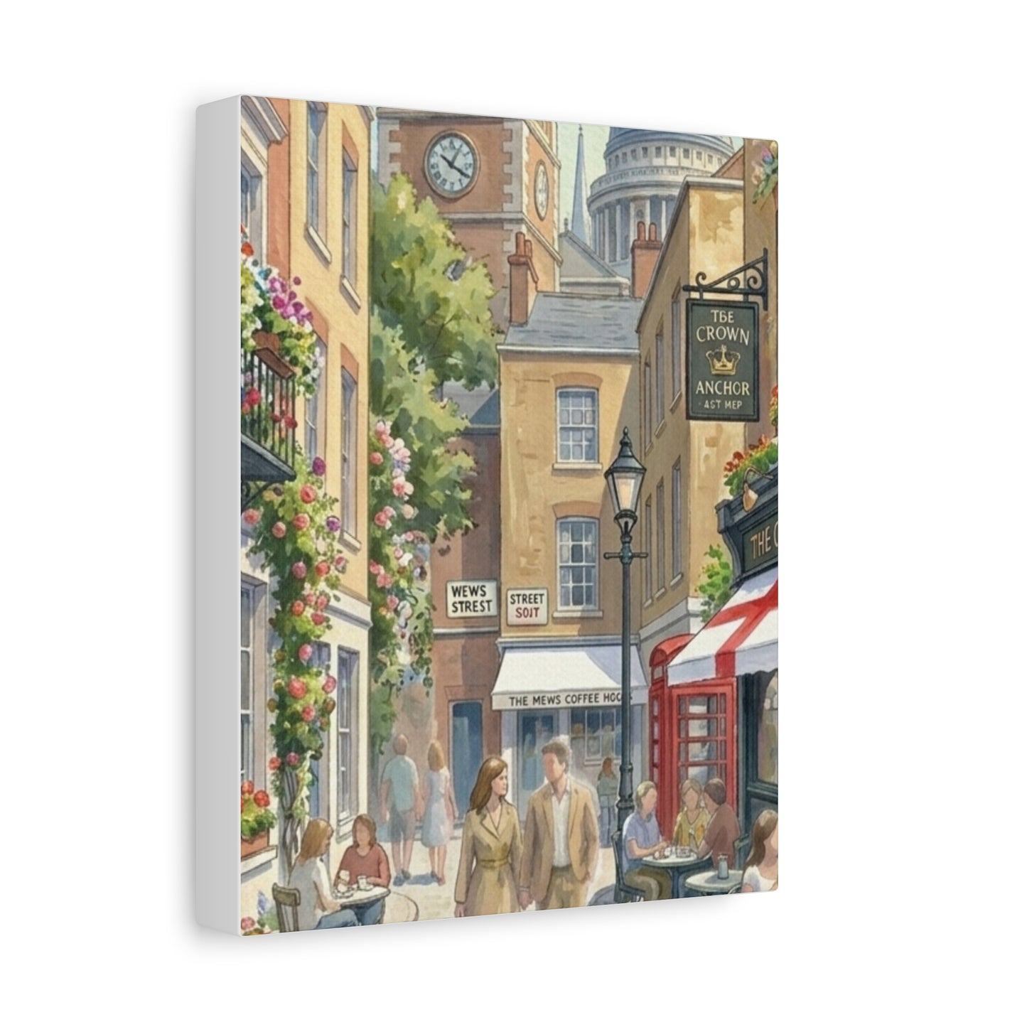 London Town Street | United Kingdom of Great Britain Canvas Print