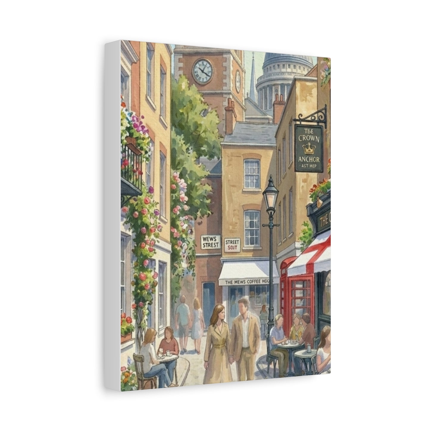 London Town Street | United Kingdom of Great Britain Canvas Print
