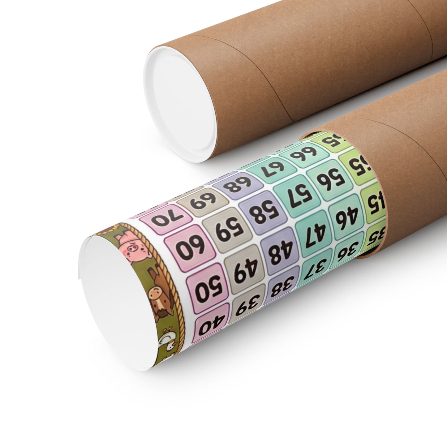 Farmyard Number Chart Poster 1–100 | Kids Educational Counting Poster