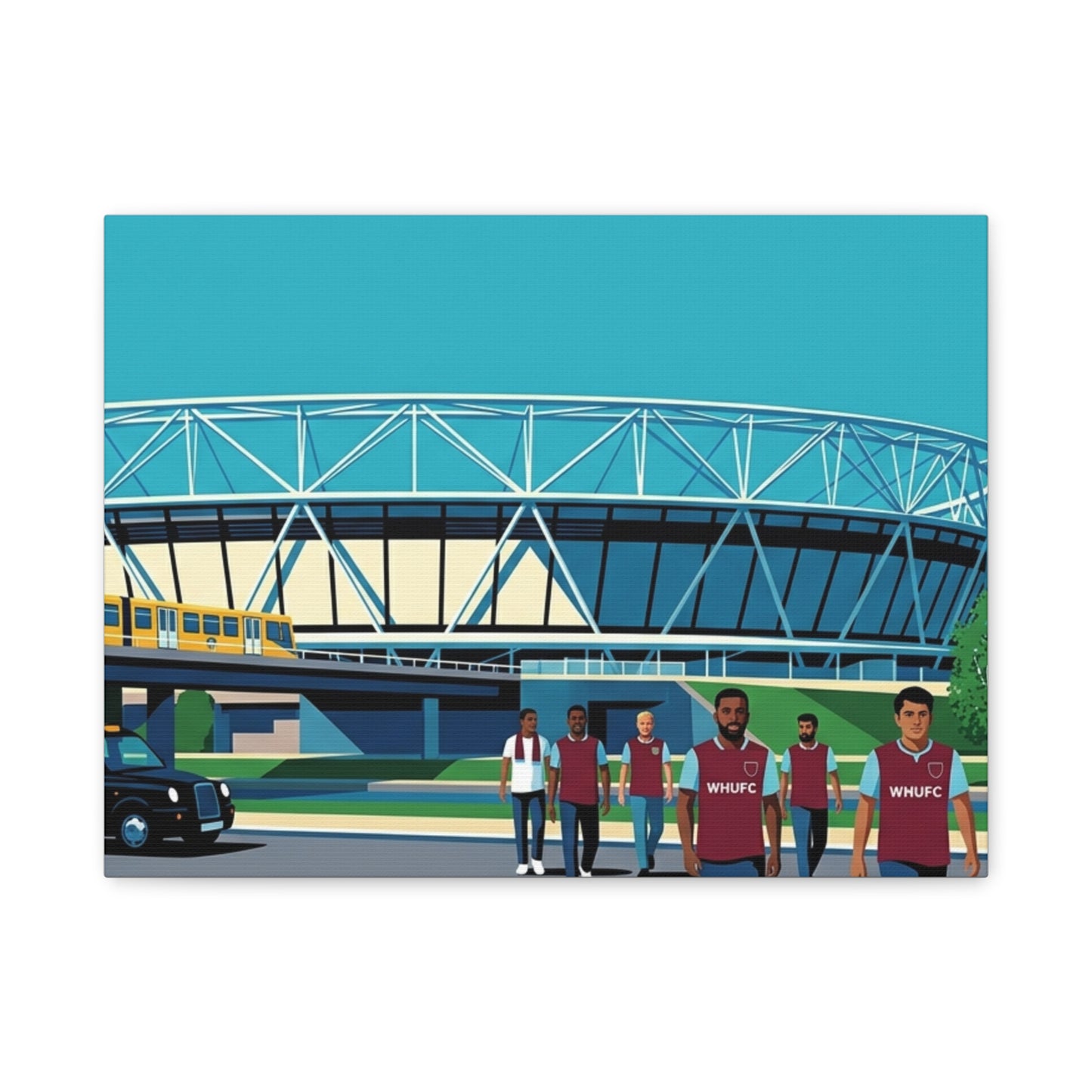West Hame Stadium London | London Stadium Canvas Print