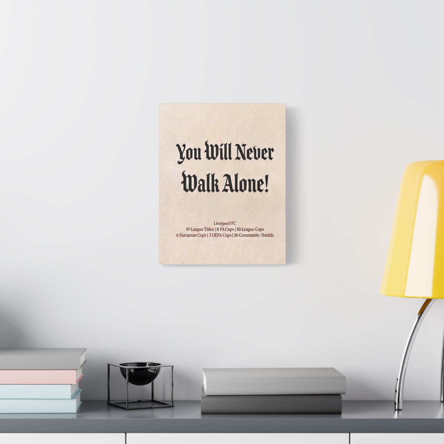 Liverpool 'You Will Never Walk Alone' Match Day Canvas Print