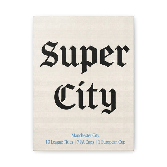 Manchester City 'Super City' Match Day Canvas Print