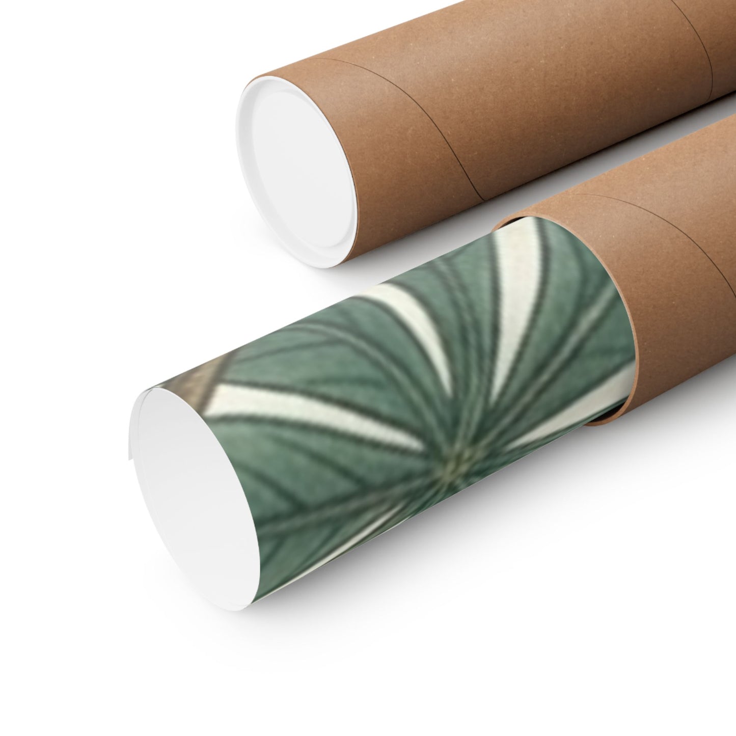 Botanical Conker Watercolor Matte Vertical Poster