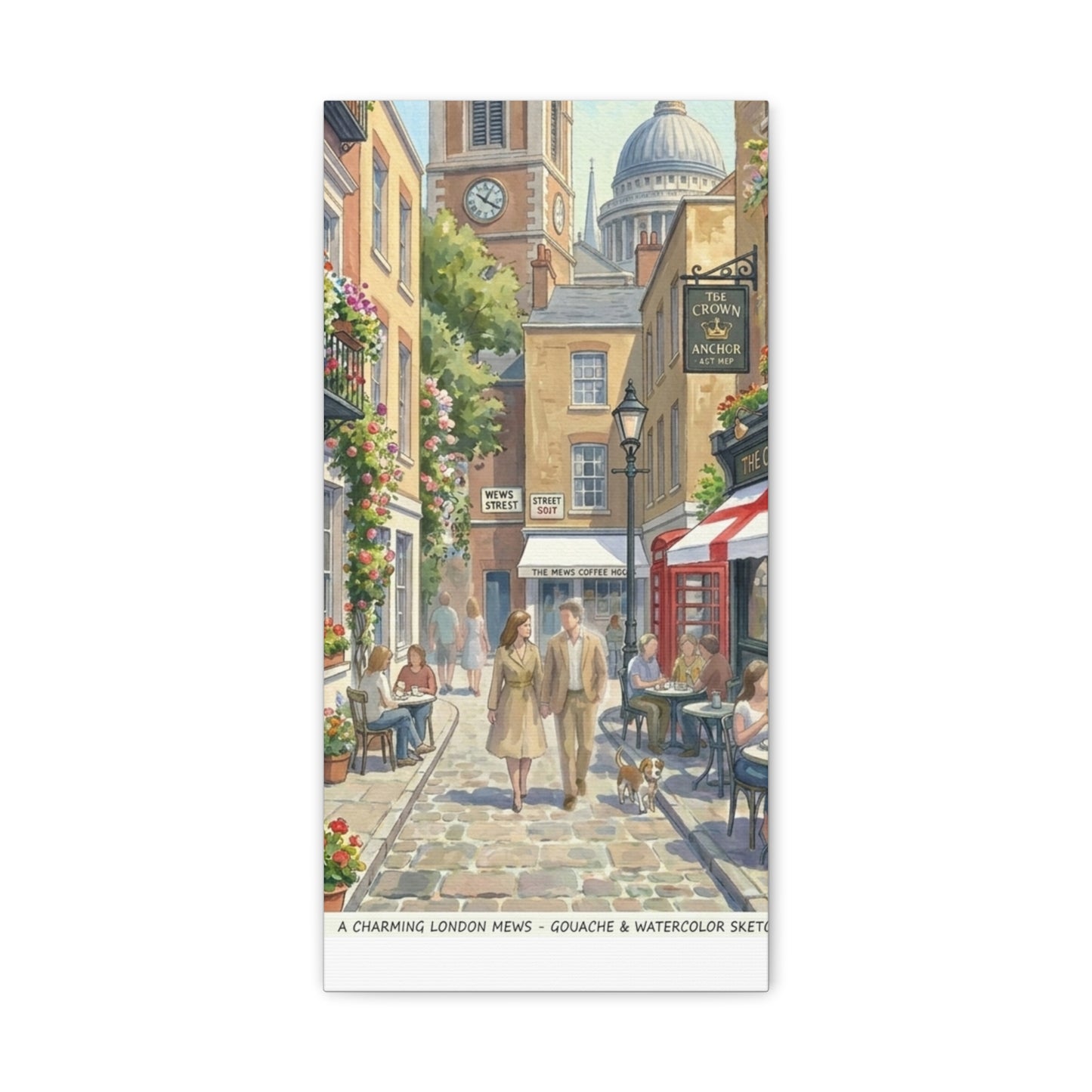 London Town Street | United Kingdom of Great Britain Canvas Print
