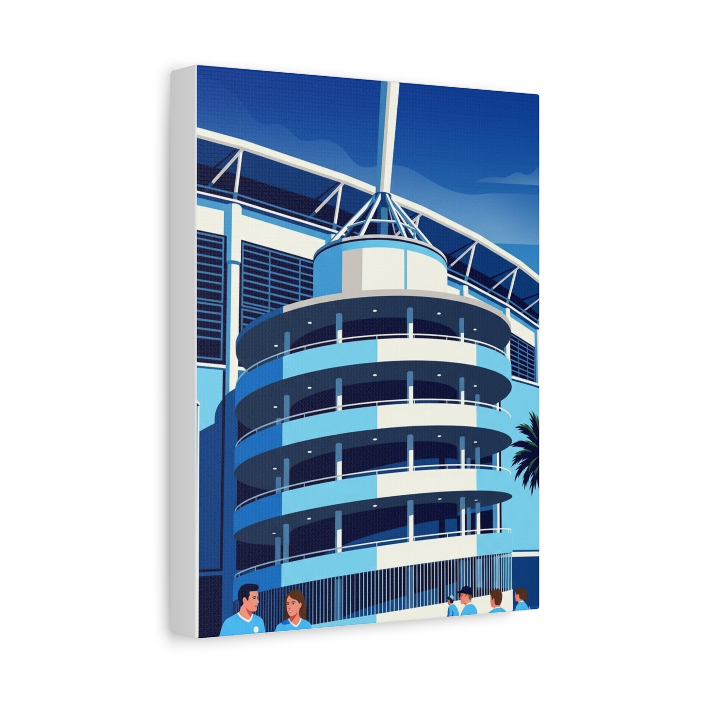 Etihad Stadium Manchester Entrance | Manchester City Stadium Canvas Print