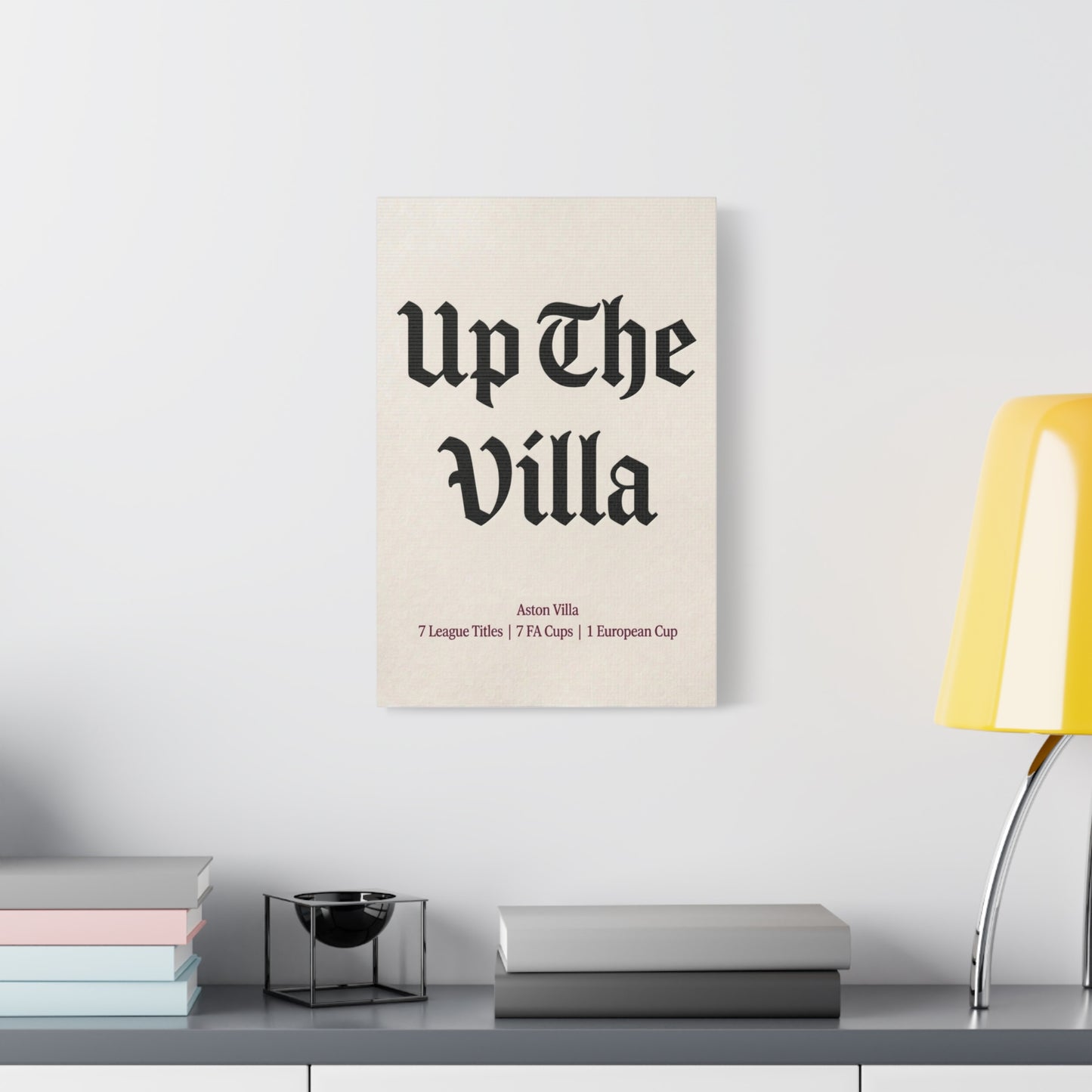 Aston Villa 'Up The Villa' Match Day Canvas Print
