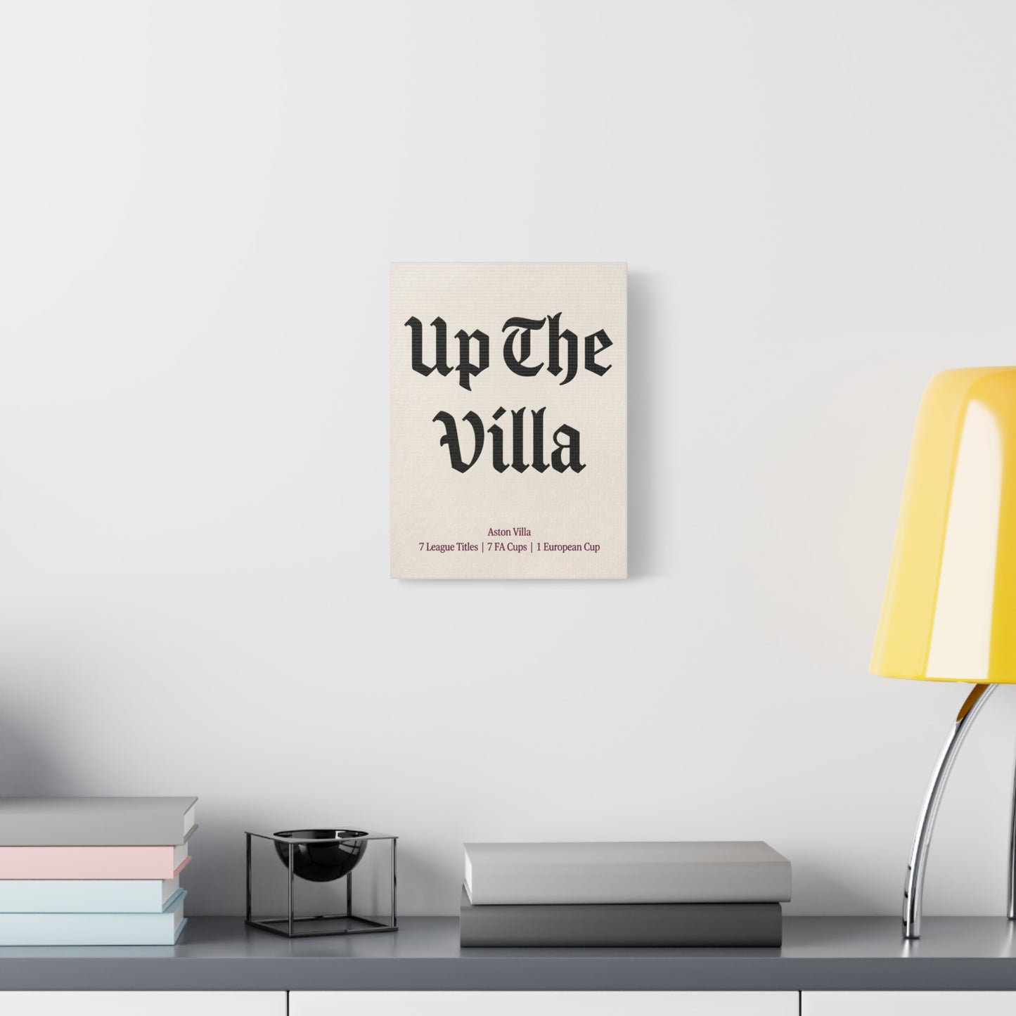Aston Villa 'Up The Villa' Match Day Canvas Print
