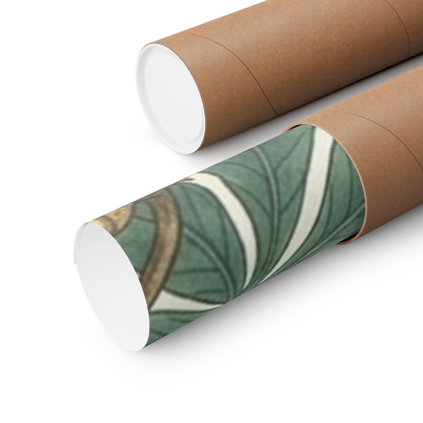 Botanical Conker Watercolor Matte Vertical Poster