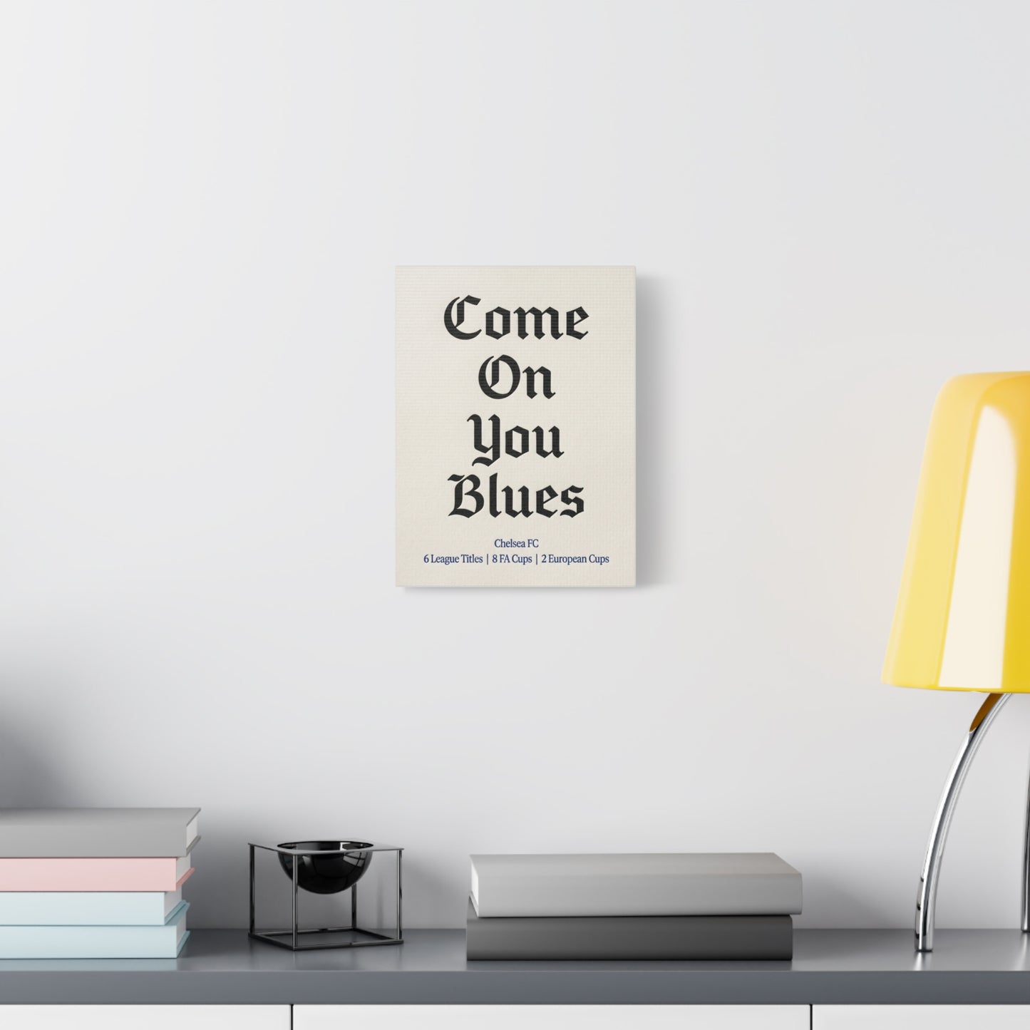 Chelsea FC 'Come On You Blues' Match Day Canvas Print
