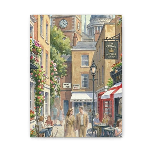 London Town Street | United Kingdom of Great Britain Canvas Print
