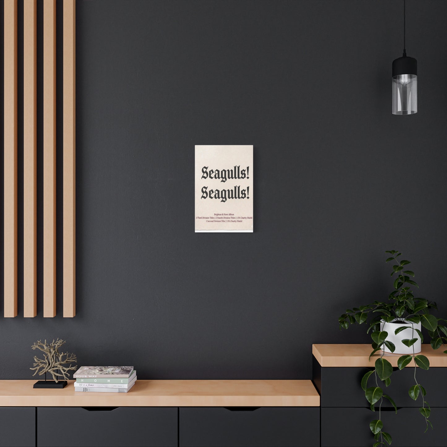 Brighton & Hove 'Seagulls! Seagulls!' Match Day Canvas Print
