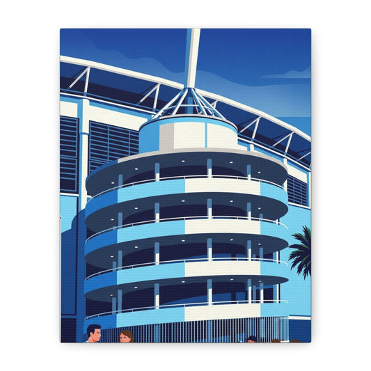 Etihad Stadium Manchester Entrance | Manchester City Stadium Canvas Print