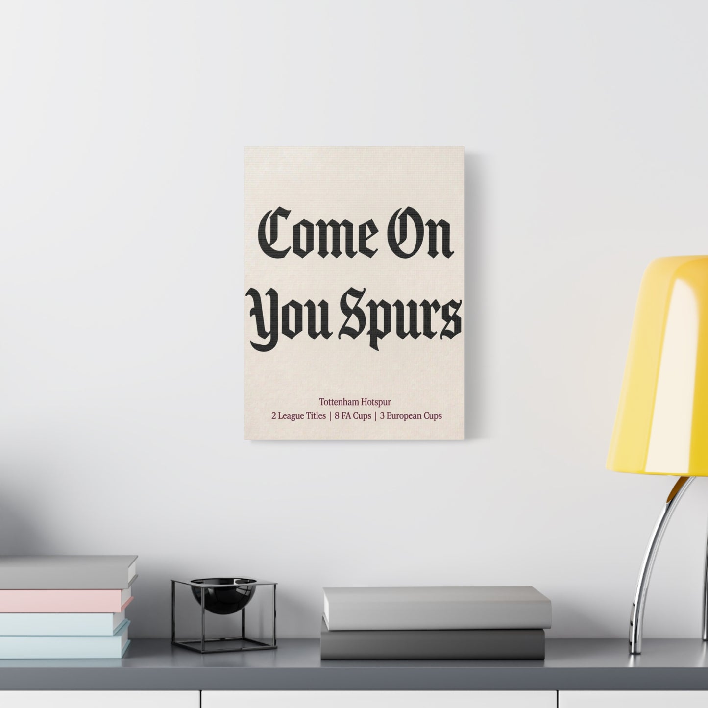 Tottenham Hotspur 'Come On You Spurs' Match Day Canvas Print