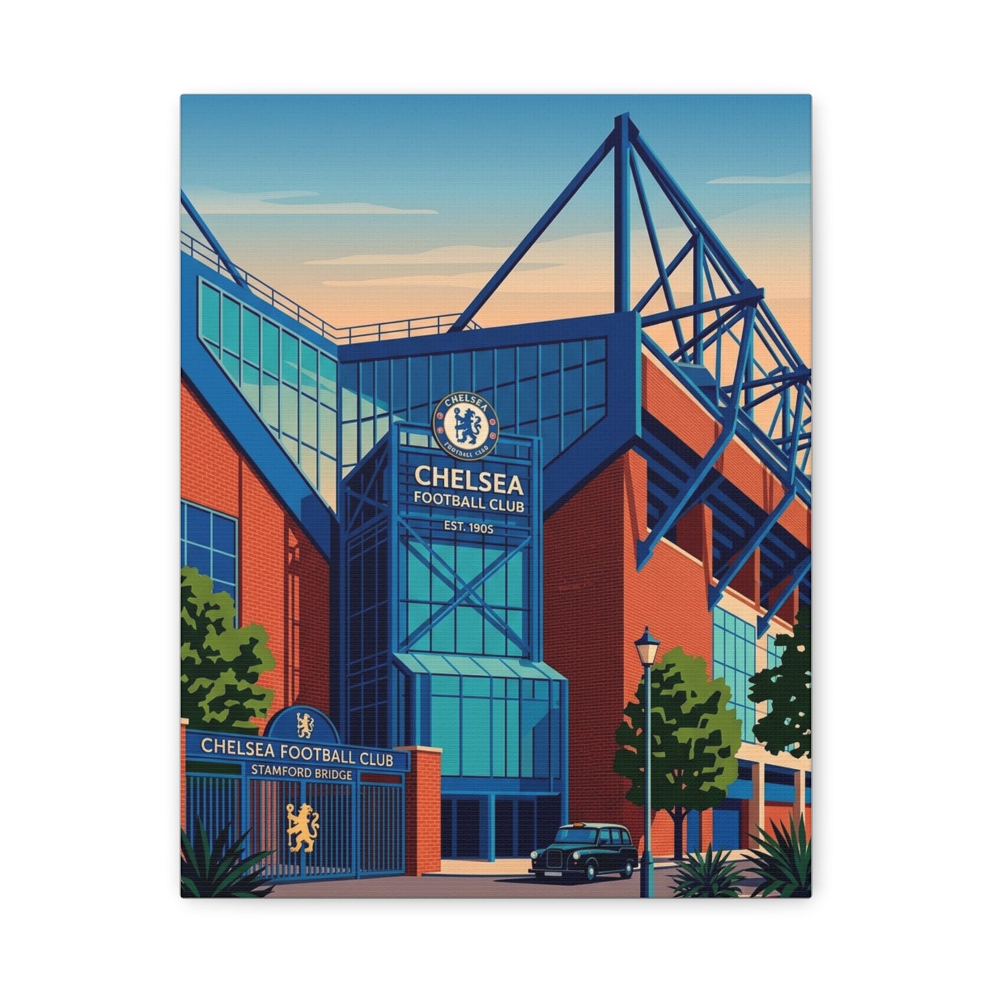 Stamford Bridge London Entrance | Chelsea Stadium Canvas Print